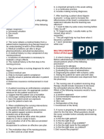 Pharmacology Midterms (Practice Questions)