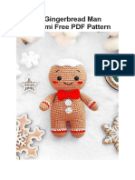 Crochet Gingerbread Man Amigurumi Free PDF Pattern