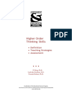 BUKU Higher Order Thinking Skills - FJ King, Ph.D.