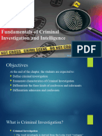 Fundamentals of Criminal Investigation and Intelligence (Autosaved)