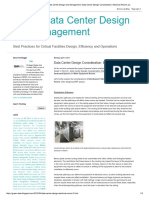 Green Data Center Design and Management - Data Center Design Consideration - Electrical Rooms