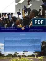 UCC Academic Programmes