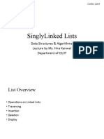 Lecture 12-Operation On Singly Linked Lists