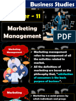 OF BST CHAPTER 11 (Marketing Management)