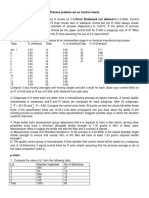 Practice Problem Set On Control Charts