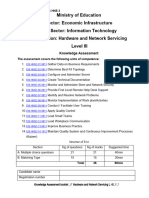 Ministry of Education Sector: Economic Infrastructure Sub Sector: Information Technology Occupation: Hardware and Network Servicing Level III