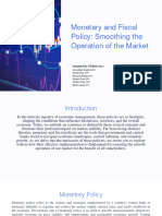 Monetary and Fiscal Policy: Smoothing The Operation of The Market