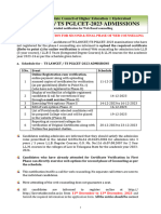 TS LAWCET-2023 Detailed Notification Second Phase