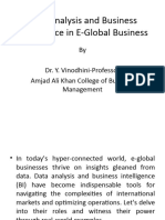 Data Analysis and Business Intelligence in EGB