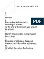 Information Assurance Se Curity 1 - 1