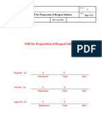 SOP For Preparation of Reagent Solution