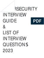 CYBERSECURITY INTERVIEW Guia