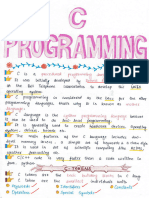 C Programming and Data Structures Notes Sample Compressed