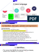 4.2 Identifiers, Data Types, Operators and Expressions 23