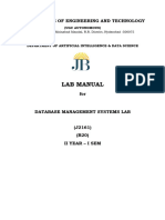 DBMS Lab Manual R20