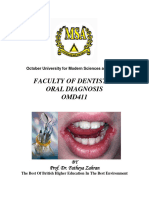 OMD411T - Oral Medicine 1