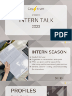 Intern Talk 07 Oct 2023