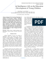 Impact of Artificial Intelligence (AI) On The Education and Cognitive Development of Young Children