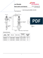 Kidde CARDOX Low Pressure Carbon Dioxide Wafer Valve Carbon Steel With Limit Switch K-64-210 AA