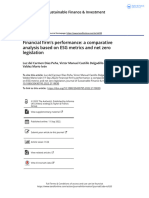 Financial Firm S Performance A Comparative Analysis Based On ESG Metrics and Net Zero Legislation