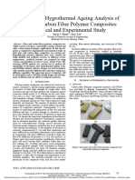 Comparative Hygrothermal Ageing Analysis of Glass and Carbon Fiber Polymer Composites Numerical and Experimental Study