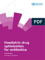 2023 - Paediatric Drug Optimization For Antibiotics WHO