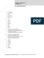 EF4e Int Progresstest 1 5A AK