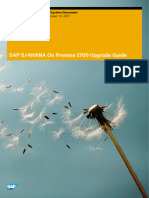 SAP S - 4HANA On Premise 1709 Upgrade Guide