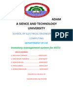 Inventory Management System For Astu