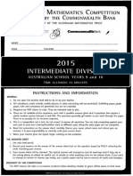 AMC 2015 Intermediate Qs