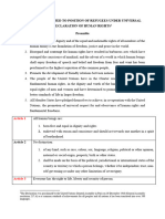 Position of Refugees Under Universal Declaration of Human Rights