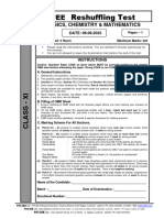 XI - Reshuffling Test - Paper - 1