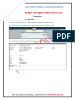 Tally Prime Budget Management For Businesses