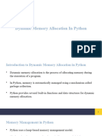 Dynamic Memory Allocation in Python