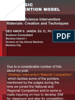 Strategic Intervention Model: SIM: Science Intervention Materials: Creation and Techniques