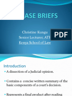 Case Briefing