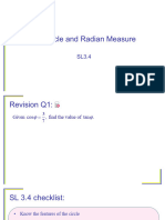 SL3.4 The Circle and Radian Measure