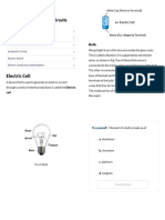 Study Notes - Electricity and Circuits - Science Class 6 PDF Download