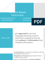 Content Based Instruction