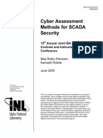 Cyber Assessment Methods For SCADA Security: 15 Annual Joint ISA POWID/EPRI Controls and Instrumentation Conference