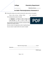 Thermodynamics 3 Worksheet