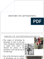 History of Advertising - World & India