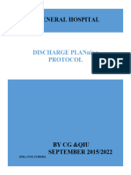 Discharge Plan Protocol