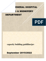 Nurse &midwifery Clinical Capacity 2022