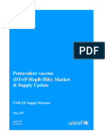 Pentavalent Vaccine (DTwP-HepB-Hib) Market and Supply Update