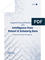 Augmenting Software Tools With Intelligence From Patent & Scholarly Data: Insider Recipes From The Trenches