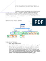 Power Converter Selection For Electric Vehicles