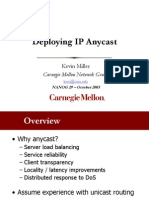 Deploying IP Anycast