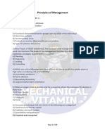 Principle of Management Mcq-1