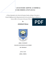 Unemployment and Economic Growth: An Empirical ANALYSIS FOR ETHIOPIA (1974/75-2013/14)